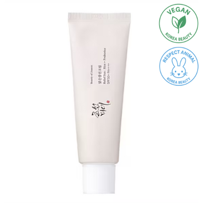 Crème Solaire Apaisante au Riz et Probiotiques SPF50+ PA++++
